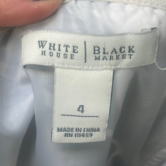 White House Black Market Cotton Fit & Flare A-Line Halter Dress, Size 4 - Picture 6 of 14